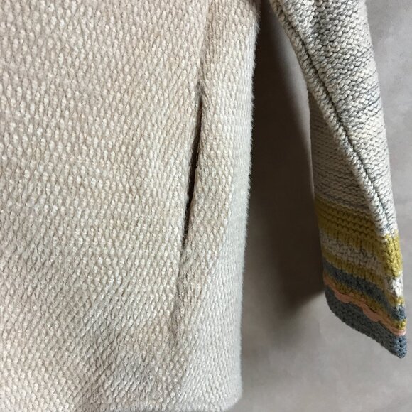 SKIES ARE BLUE Soft Knit Fall Time Boho Shacket Shirt Jacket SMALL - Picture 6 of 7